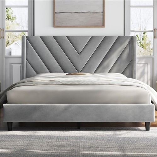 Full queen upholstered bed - upholstered,