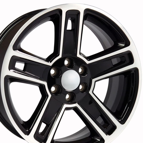 4pcs 5664 gloss black - 4pcs, machined