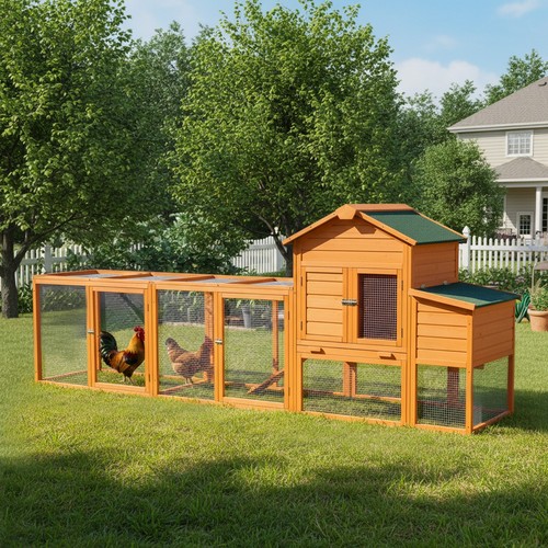 Large wooden chicken coop - wooden,