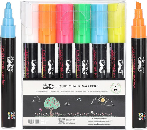 Pack chalkboard markers - 6-pack,