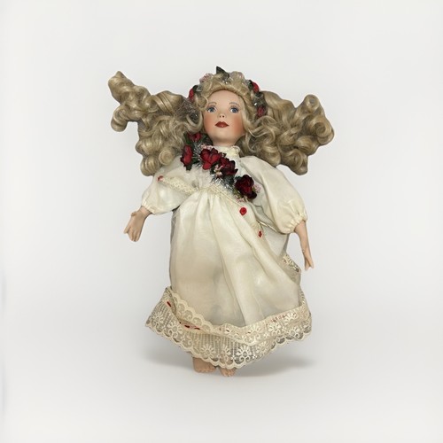 Vintage porcelain doll - porcelain,