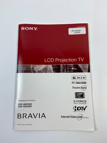 Sony bravia lcd instruction - sony,