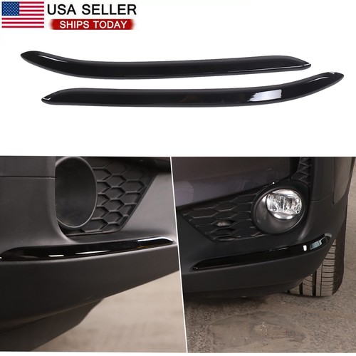 Glossy black front bumper - black,