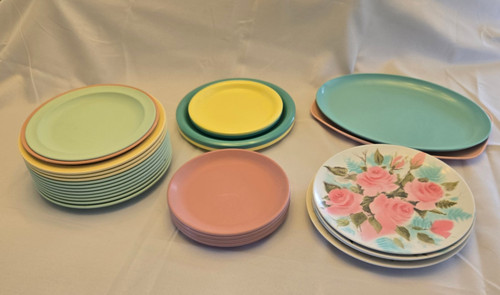Vtg mcm lot melamine - vtg,