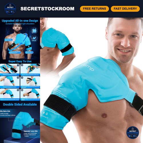 Shoulder ice pack for rotator - for,