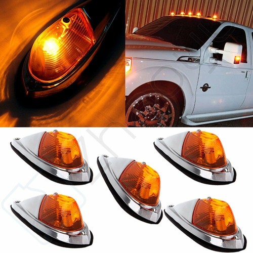 5pcs truck semi - semi-trailer, amber