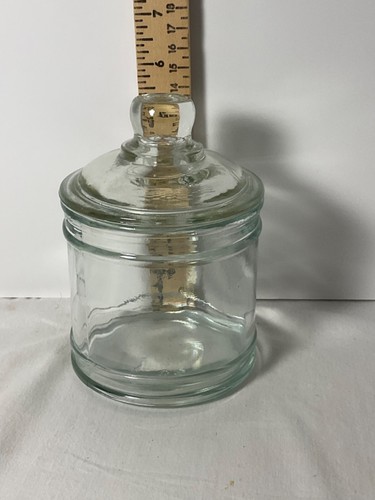 Clear glass lidded keepsake