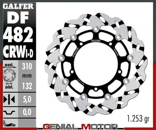 Galfer front right brake disc - galfer,