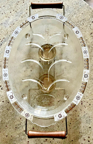 Vintage fire king glass meat - fire,