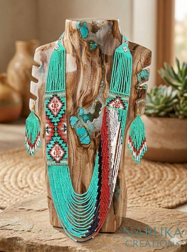 Handmade necklace tribal - necklace,