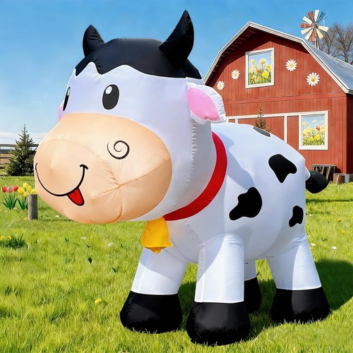 6ft cow inflatables christmas - 6ft,