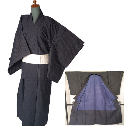 Vintage men kimono - men's, wataire