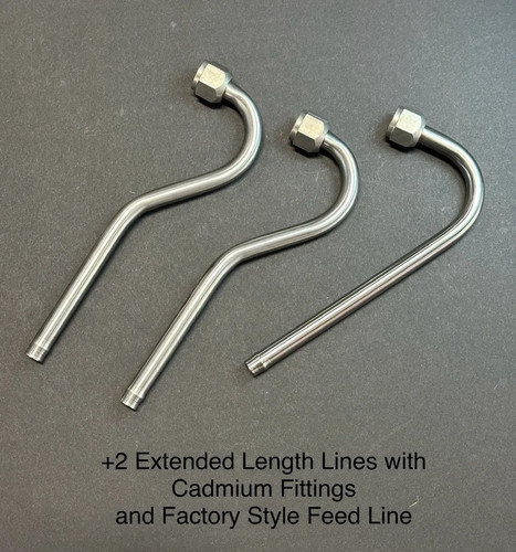 Oil lines cadmium fittings - lines, w/
