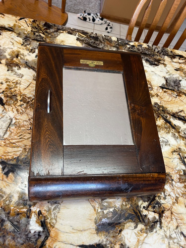 Rare vtg wooden shop linen - vtg,