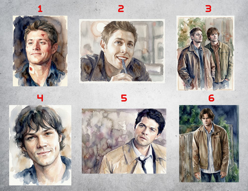 Supernatural watercolor style - supernatural,