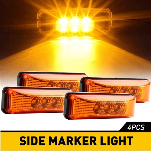 Amber side marker 3led - amber,