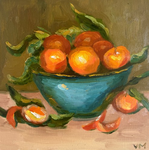 Clementines original oil - clementines,