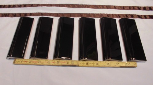 Pcs glossy black x 6 - glossy, 6"
