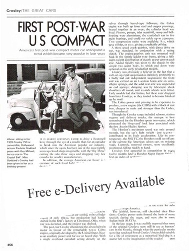 Crosley cars history article - history,