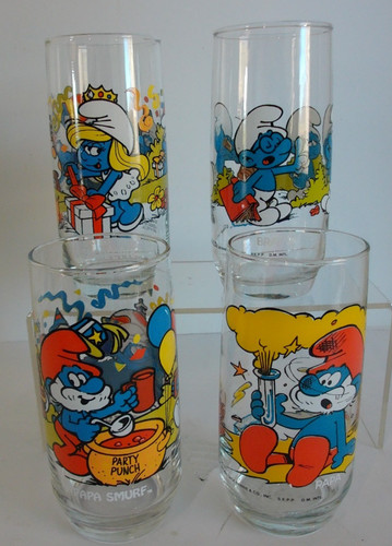 Vtg 1980s set smurf - 1980s,