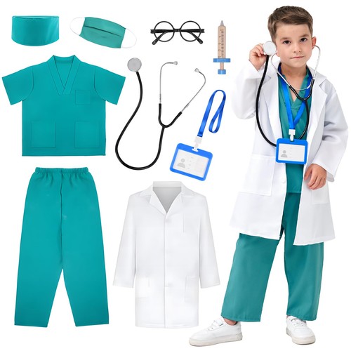 Mgparty doctor costume green - doctor,
