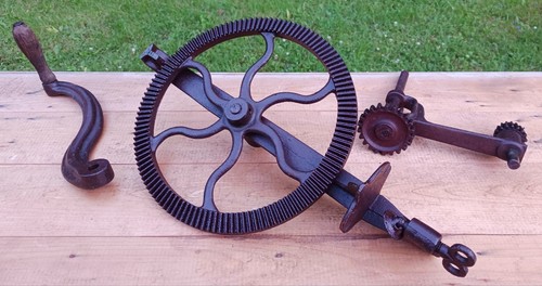 Antique iron blacksmith post - iron,
