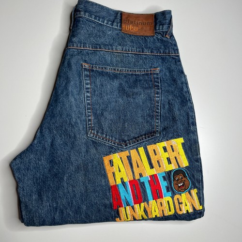 Platinum fubu fat albert jeans - fat,