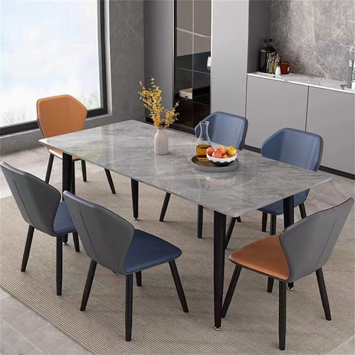 Slate dining table - table, rectangular