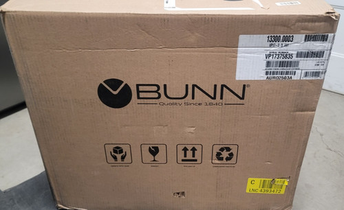 Bunn 13300 0003 - 8, inch