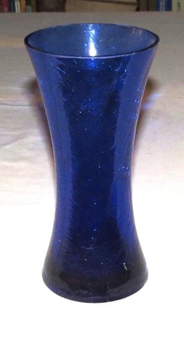 Blue glass vase 7 - glass,