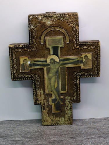 Vintage san damiano crucifix - vintage,
