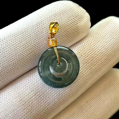 Natural translucent green - green, jade