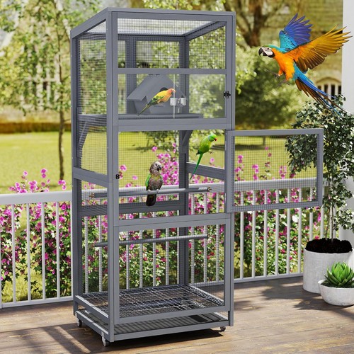 Large bird cage wooden outdoor - cage,