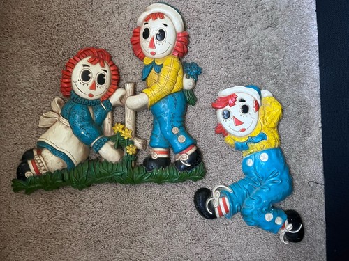 Raggedy ann andy - raggedy, painted