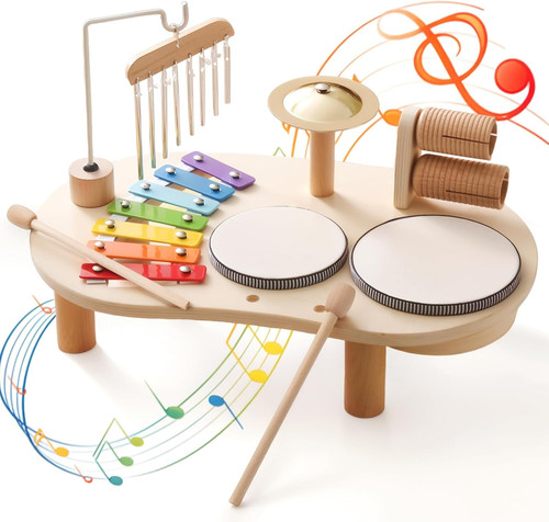 Wooden drum set - drum,