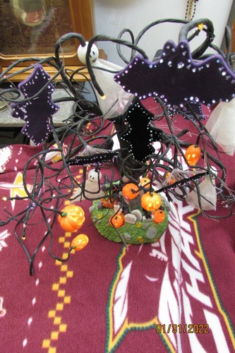 Fiber optic halloween tree - optic,
