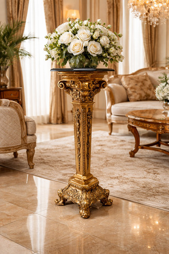 Luxury gold marble top - luxury, flower