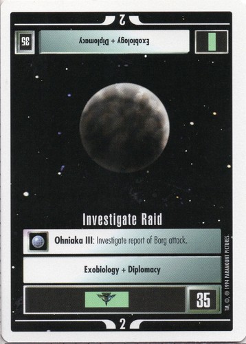 Star trek ccg investigate - ccg,