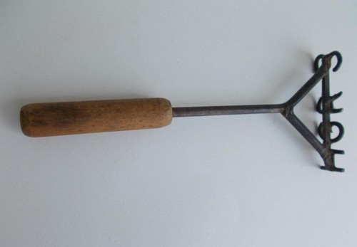Vintage branding iron initials - vintage,