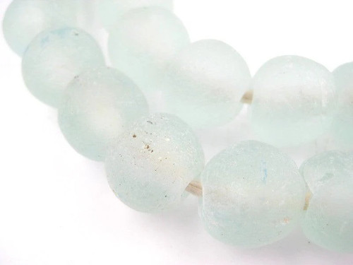 Clear aqua recycled glass - clear,