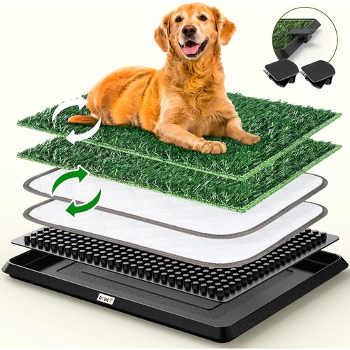 Dog grass pad with tray - pad,