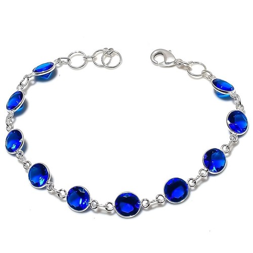 Blue tanzanite gemstone 925 - blue,