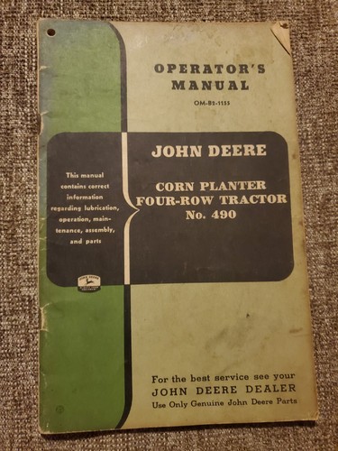John deere 490 four - 490, four-row