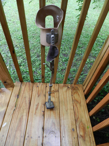 Vintage knee leg prosthetic - leg,