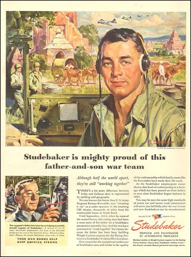 1945 ww2 studebaker workers - studebaker,