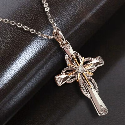 Elegant cross pendant necklace - elegant,