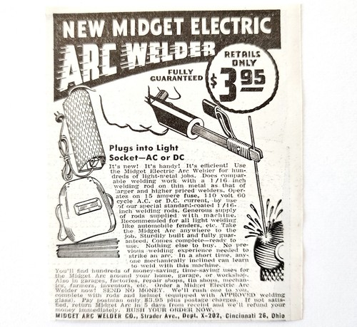 1947 midget arc welder - 1947,