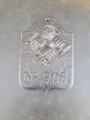 Vtg fire mark plaque - fire,