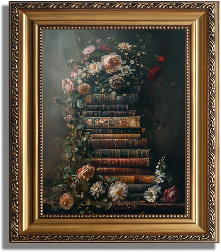 Framed vintage floral wall - framed,