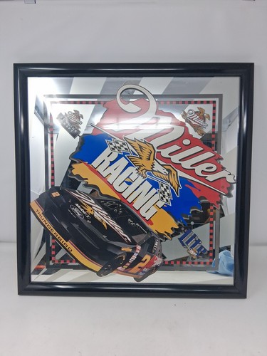 Miller racing bar sign mirror - racing,